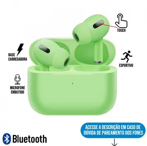 🎧 Fone de Ouvido Bluetooth MK-97 Lotus – Som de Qualidade, Design Elegante e Conexão Sem Fio