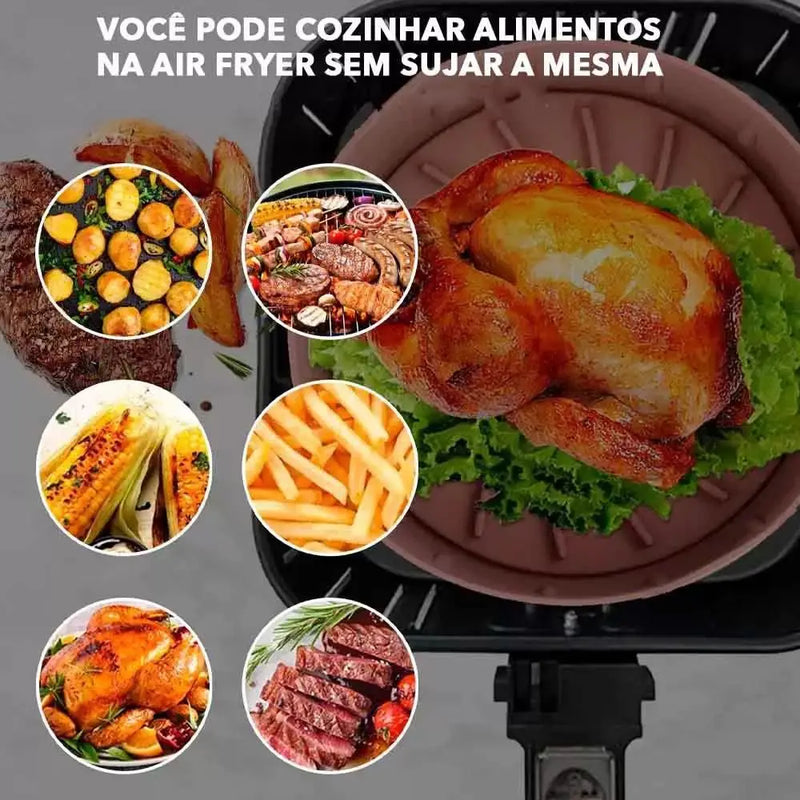 🔥 Kit com 6 Capas Protetoras de Silicone para AirFryer – Durabilidade e Praticidade em Diferentes Medidas