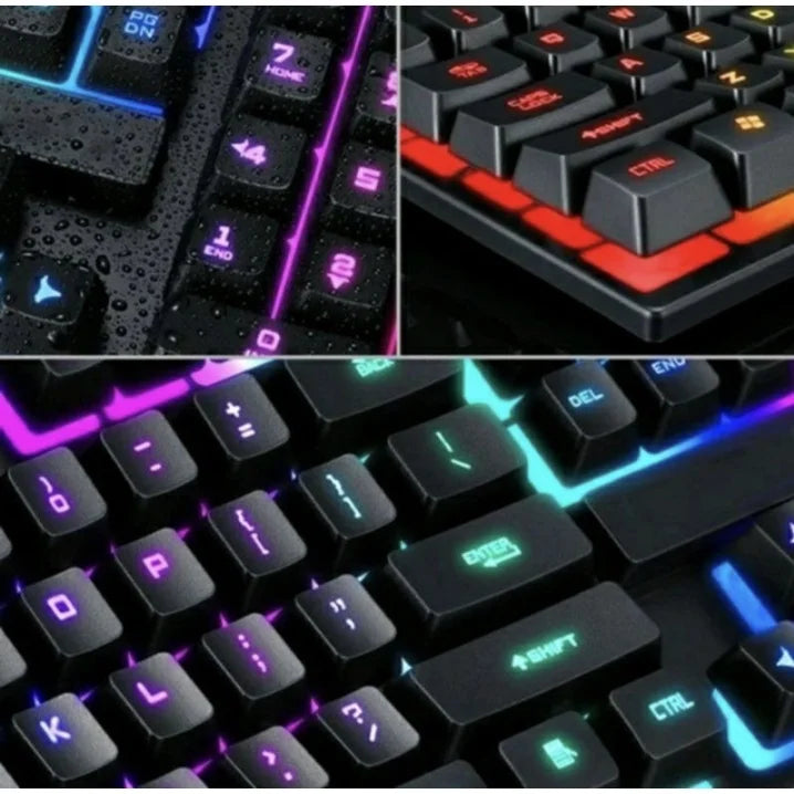 ⌨️ Teclado Gamer Semi-Mecânico RGB – Retroiluminado, Original e Perfeito para PC