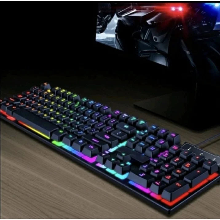 ⌨️ Teclado Gamer Semi-Mecânico RGB – Retroiluminado, Original e Perfeito para PC