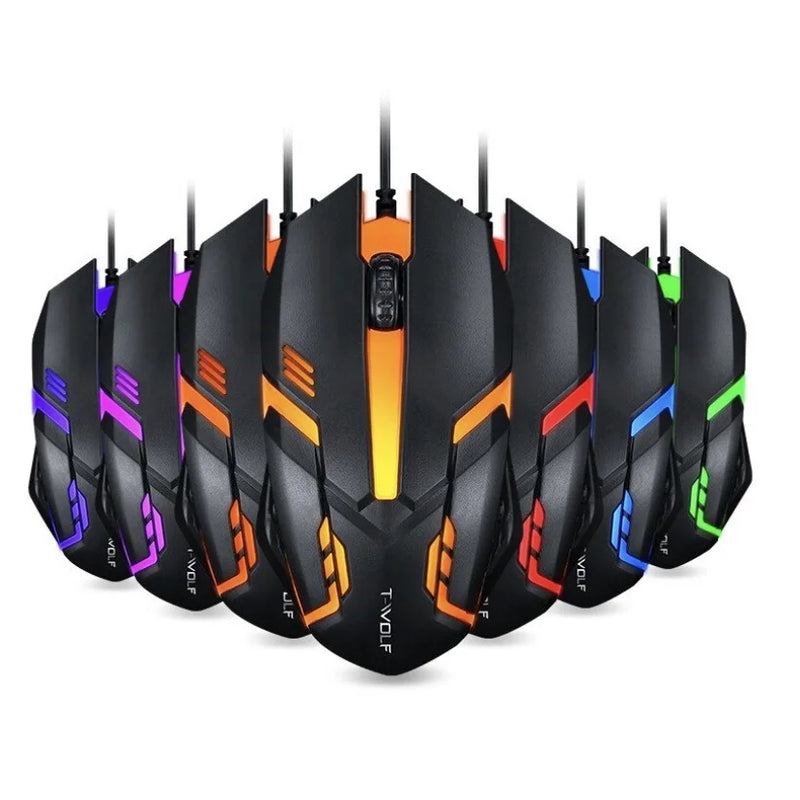 🎮 ALFA Mouse Gamer USB 3200 DPI LED RGB com Fio JX-M20 – Precisão e Estilo para Seus Jogos!