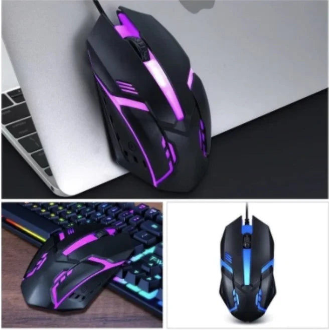 🎮 ALFA Mouse Gamer USB 3200 DPI LED RGB com Fio JX-M20 – Precisão e Estilo para Seus Jogos!