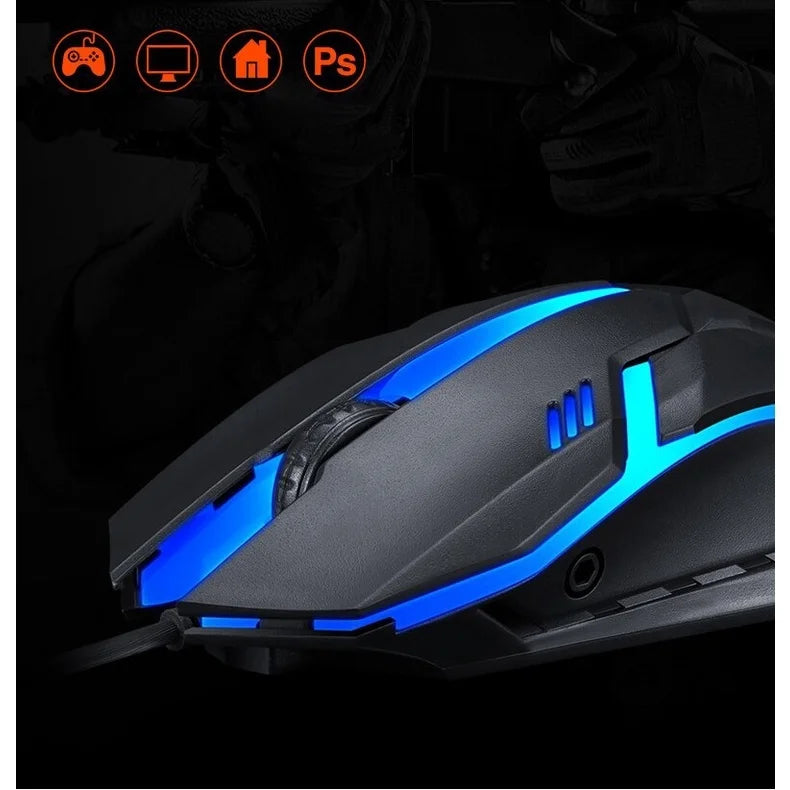 🎮 ALFA Mouse Gamer USB 3200 DPI LED RGB com Fio JX-M20 – Precisão e Estilo para Seus Jogos!